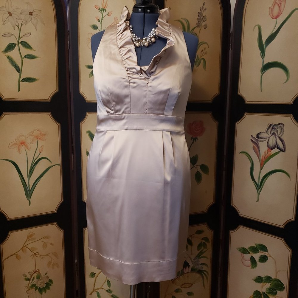 Taylor for BHLDN Satin Ruffled Collar Sleeveless